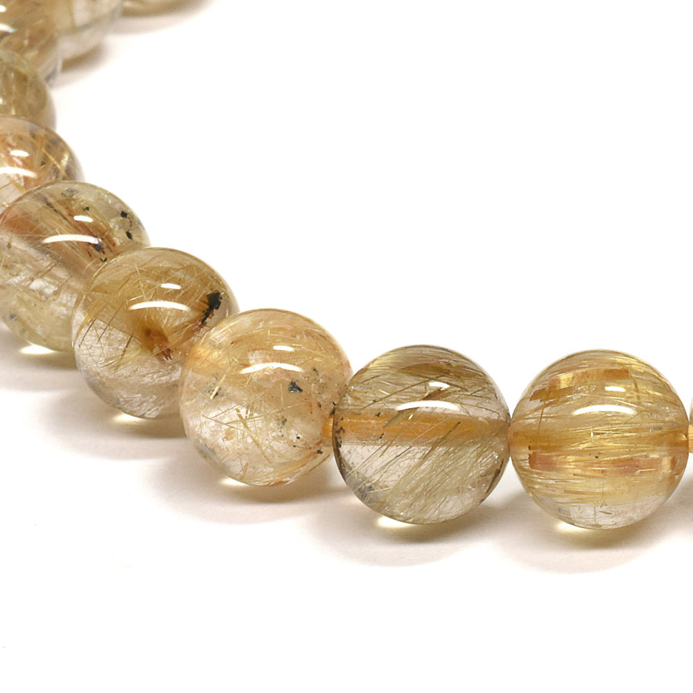 ルチルクォーツ ブレスレット 7.5mm #RG240