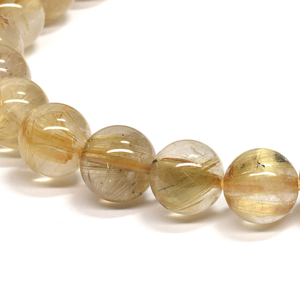 ルチルクォーツ ブレスレット 7.5mm #RG243