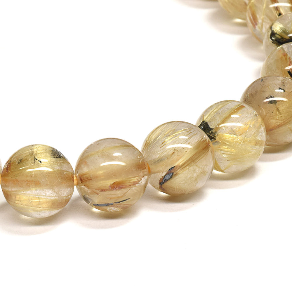 ルチルクォーツ ブレスレット 7.5mm #RG243