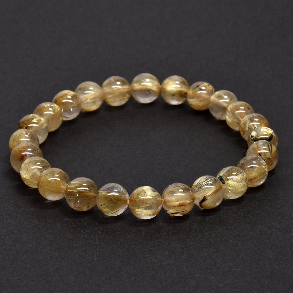 ルチルクォーツ ブレスレット 7.5mm #RG243