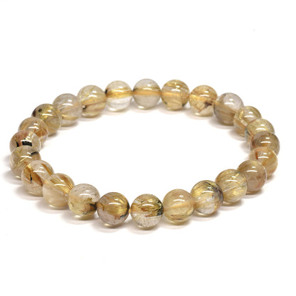 ルチルクォーツ ブレスレット 7.5mm #RG244
