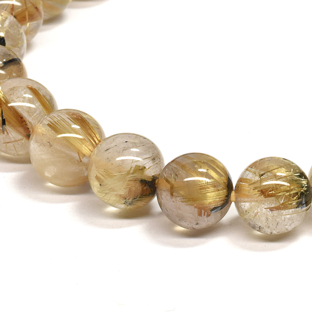 ルチルクォーツ ブレスレット 7.5mm #RG244