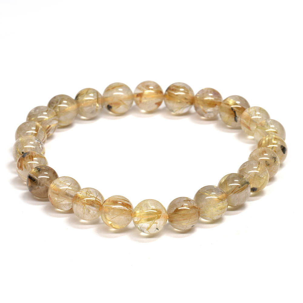 ルチルクォーツ ブレスレット 7.5mm #RG247