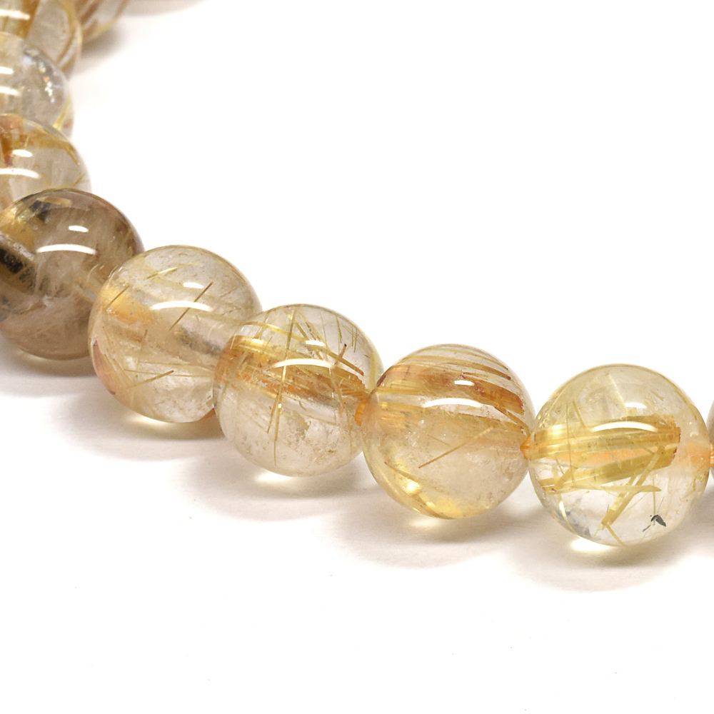 ルチルクォーツ ブレスレット 7.5mm #RG247