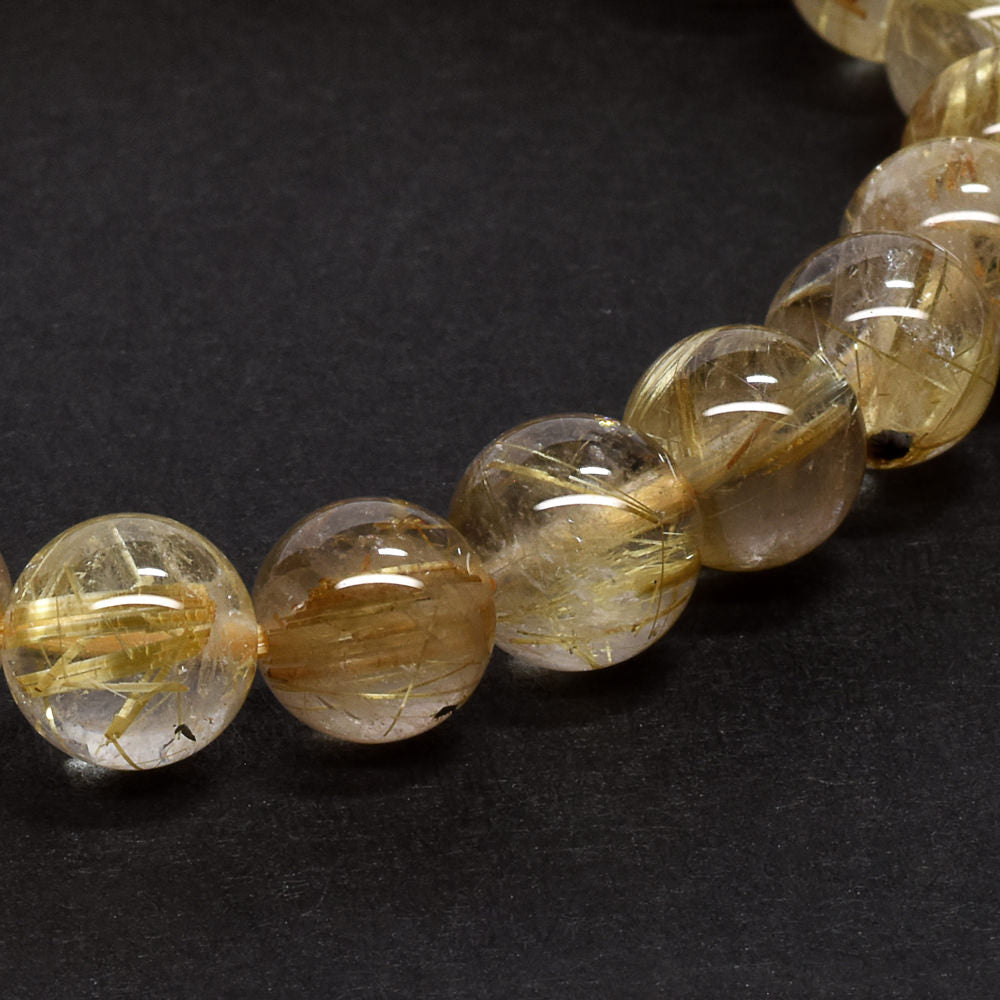 ルチルクォーツ ブレスレット 7.5mm #RG247