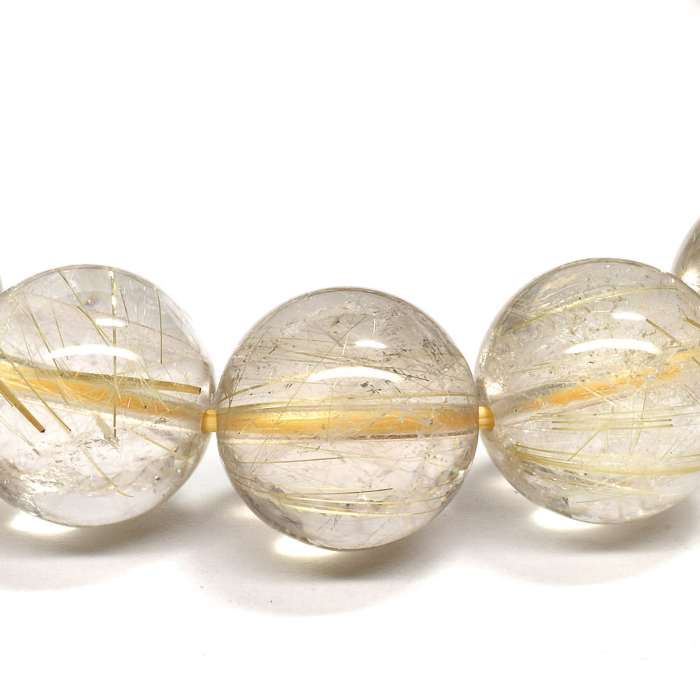ルチルクォーツ ブレスレット 12-12.5mm #RG250