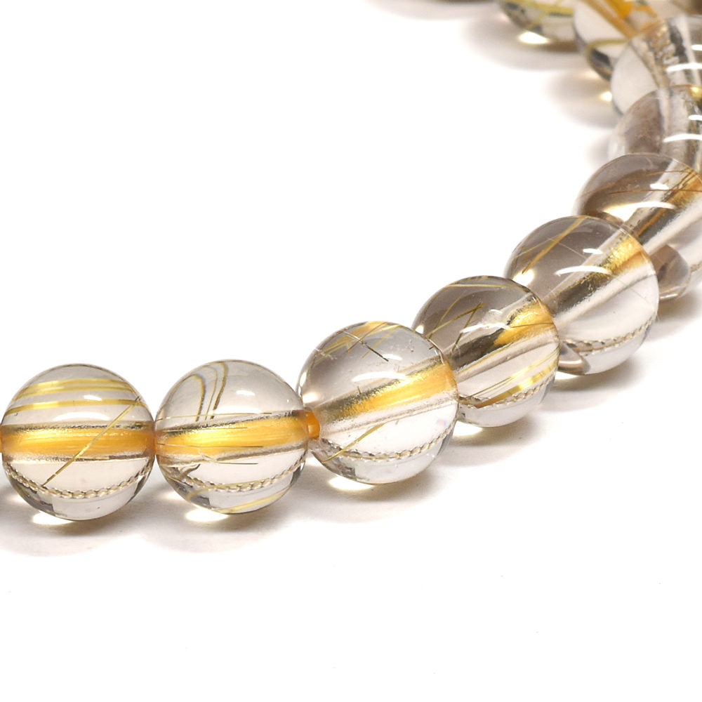 ルチルクォーツ ブレスレット 7mm #RG252