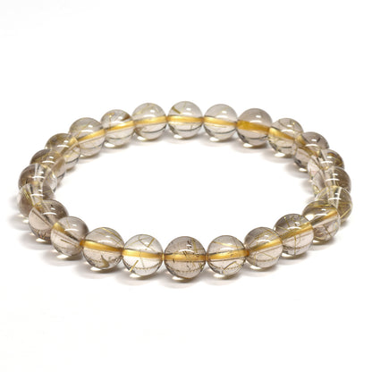 ルチルクォーツ ブレスレット 7.5mm #RG253