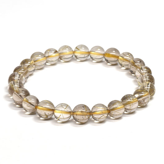 ルチルクォーツ ブレスレット 7.5mm #RG253
