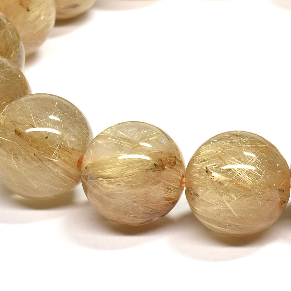 ゴールドルチルクォーツ ブレスレット 13mm #RG333 – premium