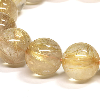 ゴールドルチルクォーツ ブレスレット 13.5mm #RG334