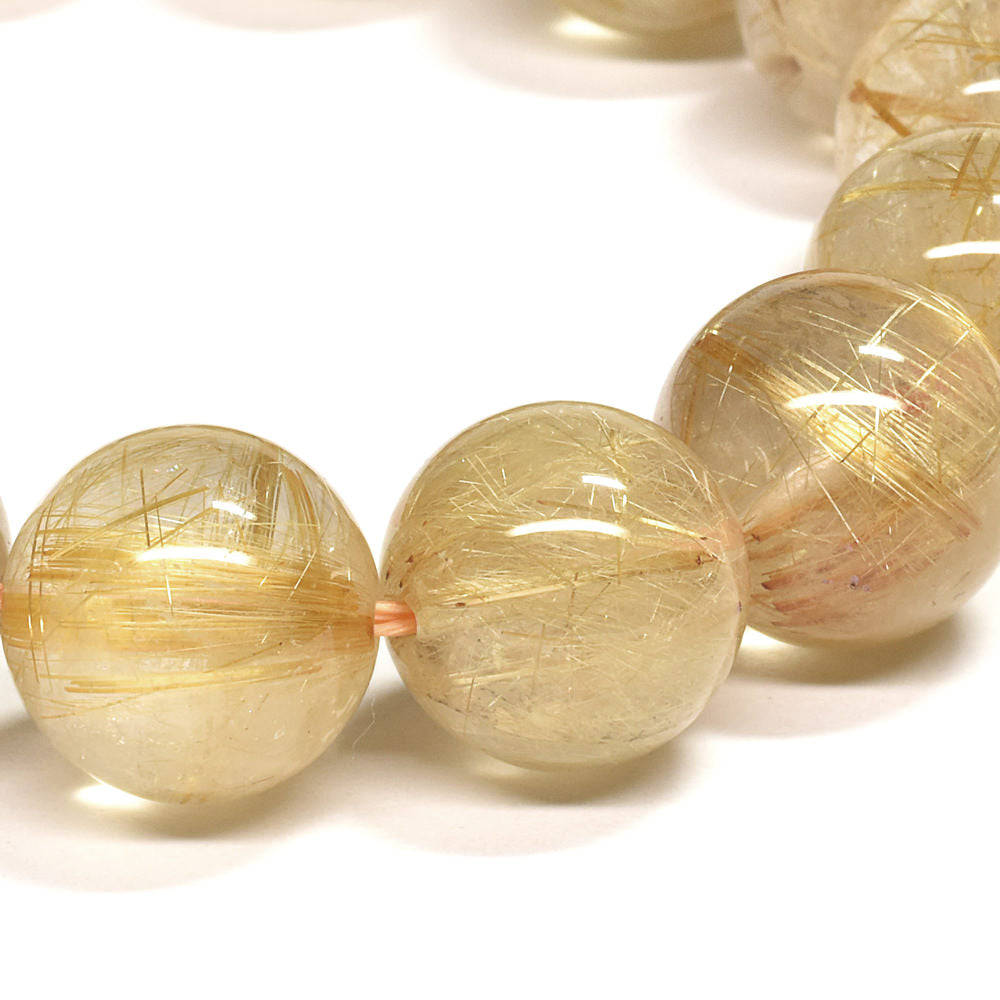 ゴールドルチルクォーツ ブレスレット 13.5mm #RG334 – premium