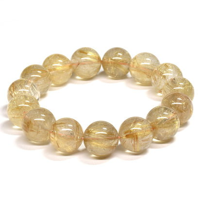 ゴールドルチルクォーツ ブレスレット 14mm #RG336