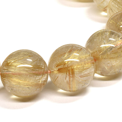 ゴールドルチルクォーツ ブレスレット 14mm #RG336