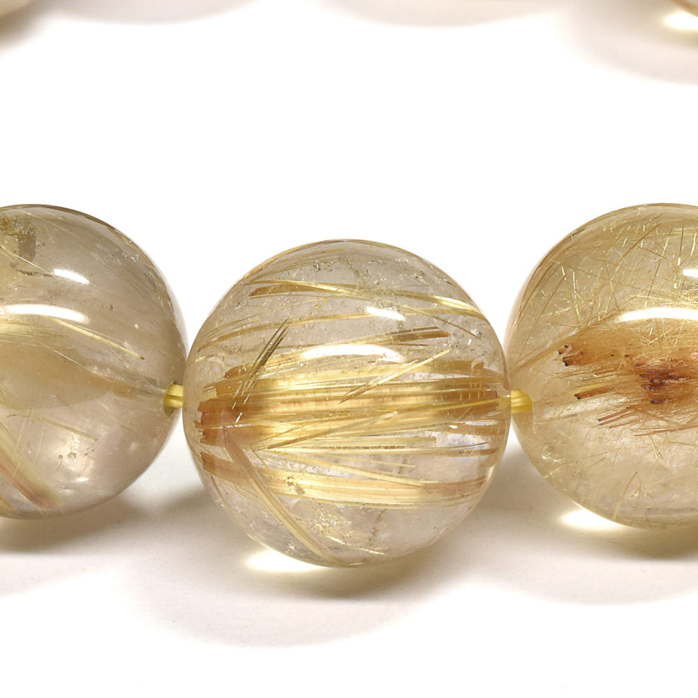 ゴールドルチルクォーツ ブレスレット 17-17.5mm #RG337 – premium