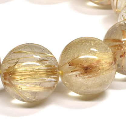 ゴールドルチルクォーツ ブレスレット 17-17.5mm #RG337