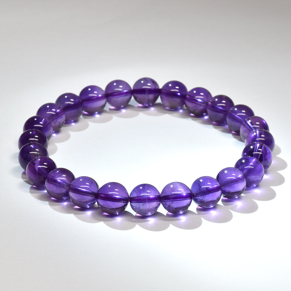 アメジスト ブレスレット 7.5mm #RH002