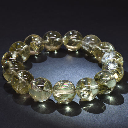 アイリスレモンクォーツ ブレスレット 14mm #RH019