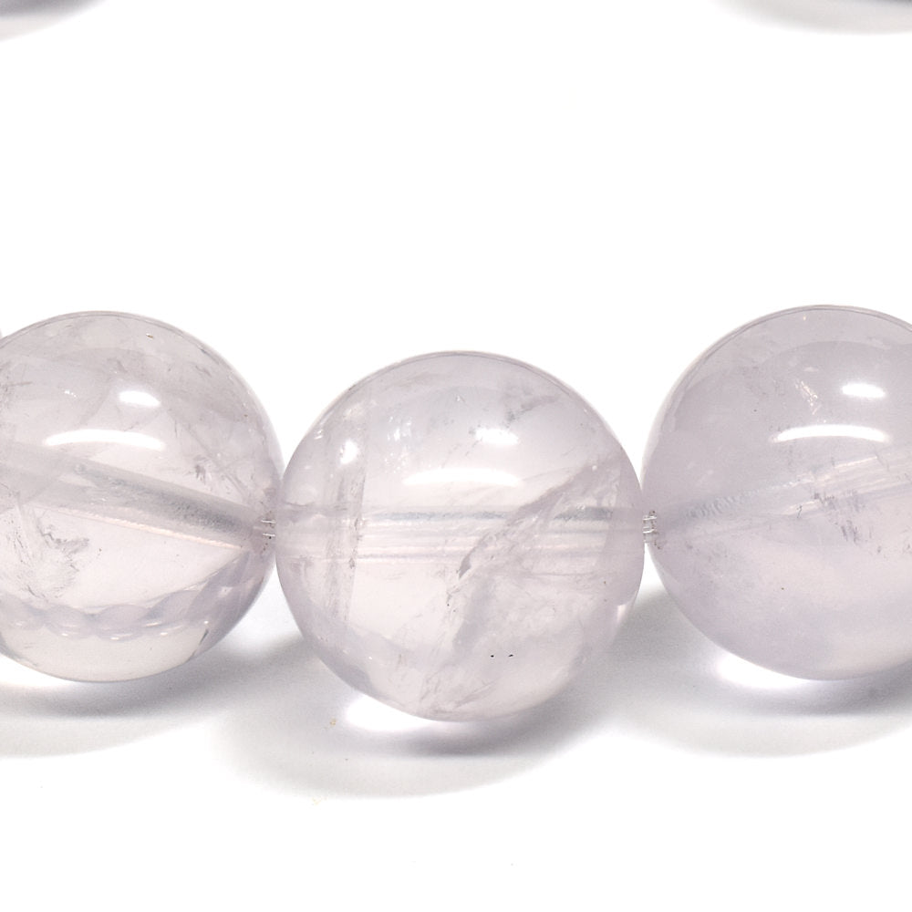 [鑑別付]ブルーローズクォーツ ブレスレット 15mm #RH056