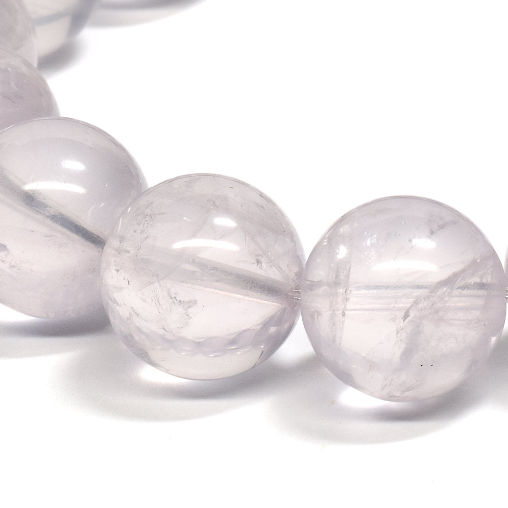 [鑑別付]ブルーローズクォーツ ブレスレット 15mm #RH056