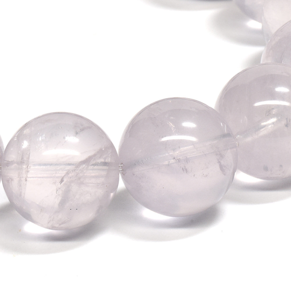 [鑑別付]ブルーローズクォーツ ブレスレット 15mm #RH056