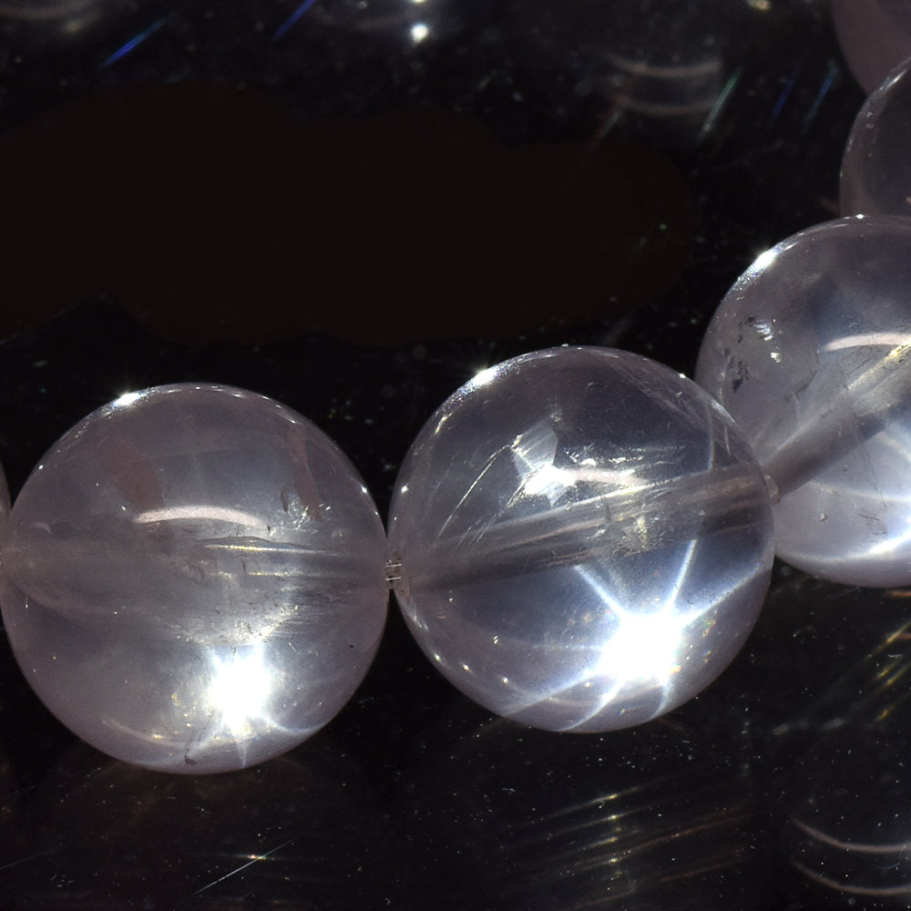 [鑑別付]ブルーローズクォーツ ブレスレット 15mm #RH056