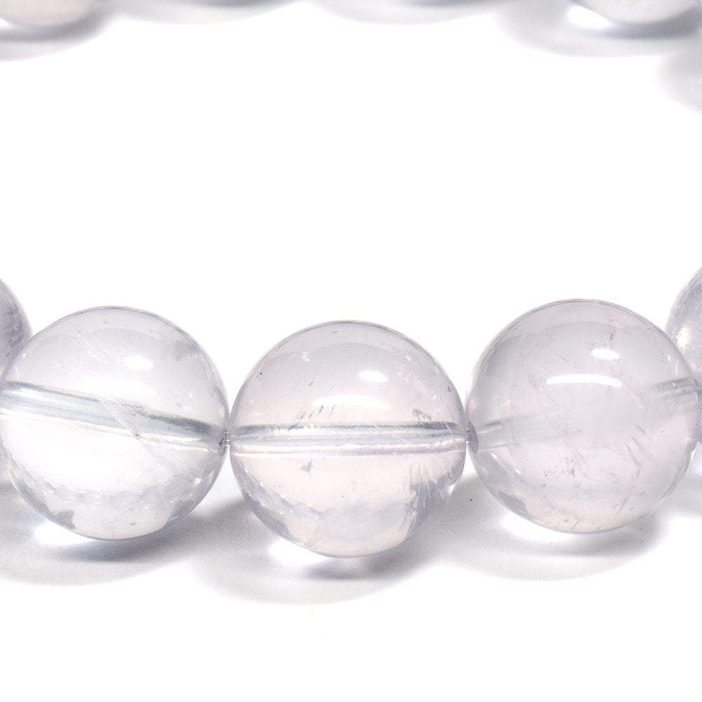 [鑑別付]ブルーローズクォーツ ブレスレット 12.5mm #RH057