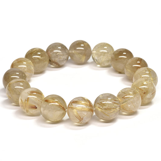ゴールドルチルクォーツ ブレスレット 13mm #RH065
