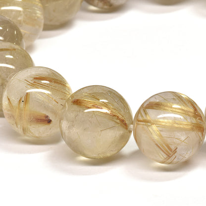 ゴールドルチルクォーツ ブレスレット 13mm #RH065