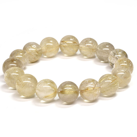 ゴールドルチルクォーツ ブレスレット 13-13.5mm #RH066