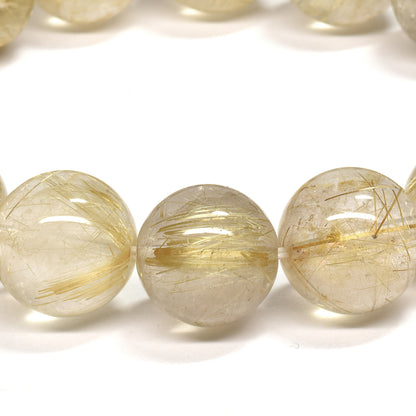 ゴールドルチルクォーツ ブレスレット 13-13.5mm #RH066