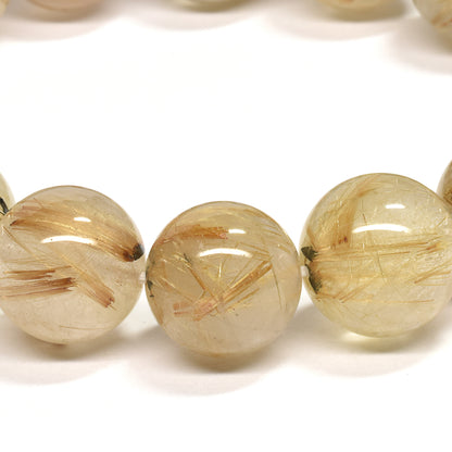 ゴールドルチルクォーツ ブレスレット 13.5mm #RH068