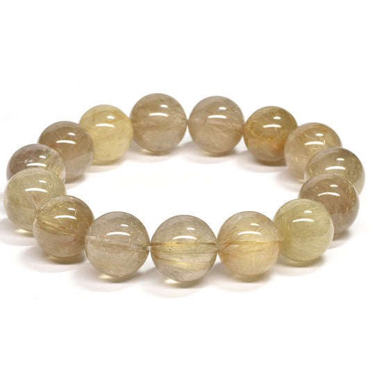 ゴールドルチルクォーツ ブレスレット 15mm #RH069