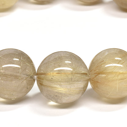 ゴールドルチルクォーツ ブレスレット 15mm #RH069