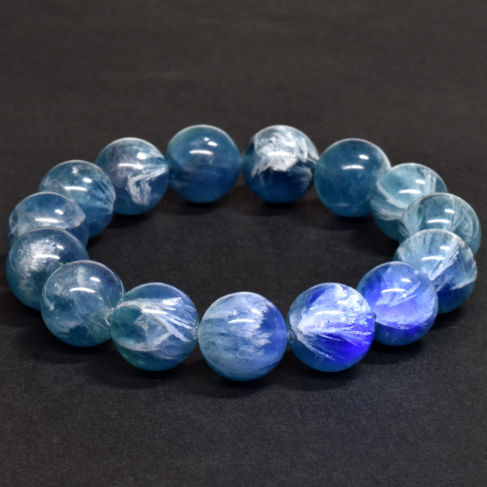 エンジェルフェザーフローライト ブレスレット 15mm #RH082