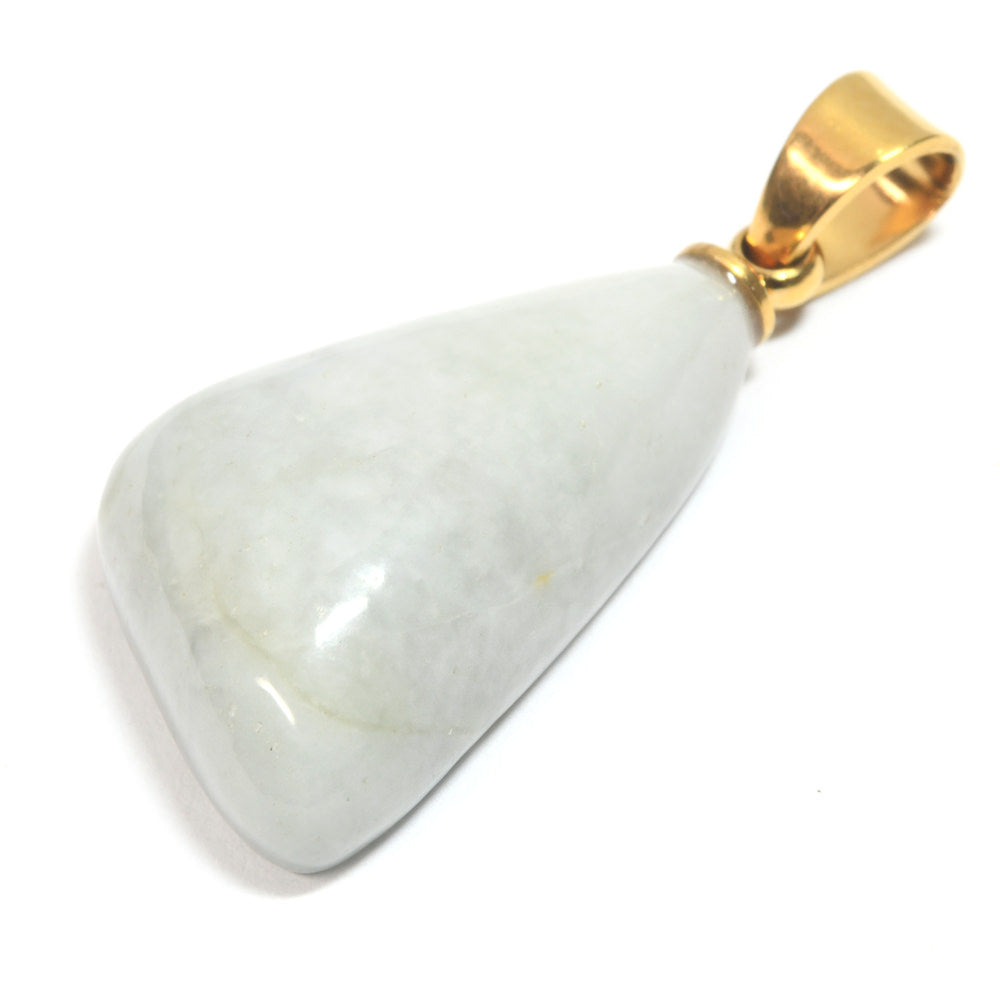 鳥取県産 若桜翡翠  ペンダントトップ 27x12x6mm #RH103