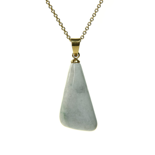 鳥取県産 若桜翡翠  ペンダントトップ 30x12x6mm #RH104