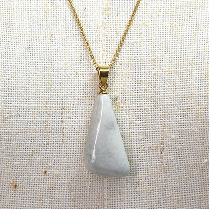 鳥取県産 若桜翡翠  ペンダントトップ 30x12x6mm #RH104