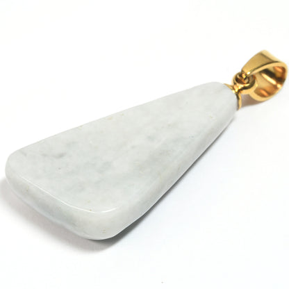 鳥取県産 若桜翡翠  ペンダントトップ 30x12x6mm #RH104