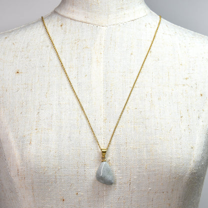 鳥取県産 若桜翡翠  ペンダントトップ 22x10x6mm #RH105