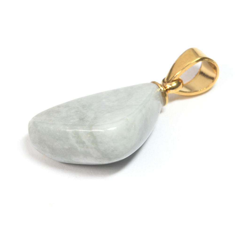 鳥取県産 若桜翡翠  ペンダントトップ 22x10x6mm #RH105