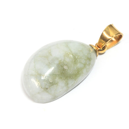 鳥取県産 若桜翡翠  ペンダントトップ 24x11x6mm #RH106