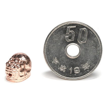[鑑別付]アルタイ隕石 (ピンクゴールド)貔貅ビーズ 11.1x8.3x8.1mm #RH172
