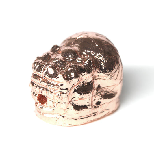 [鑑別付]アルタイ隕石 (ピンクゴールド)貔貅ビーズ 11.1x8.3x8.1mm #RH172