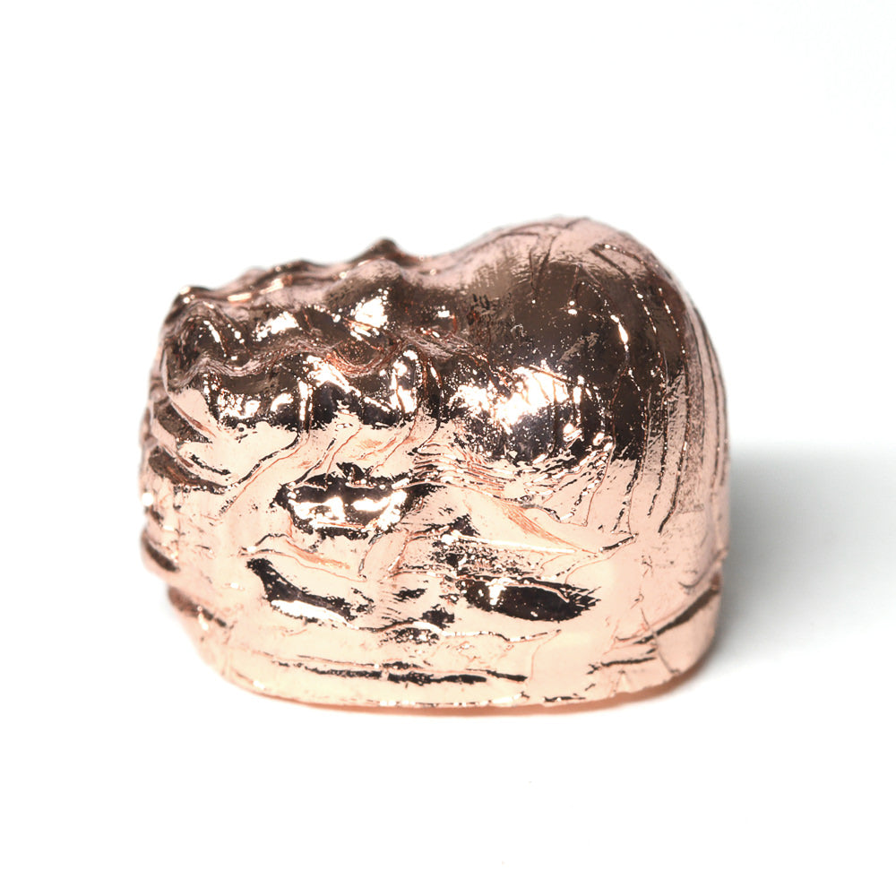 [鑑別付]アルタイ隕石 (ピンクゴールド)貔貅ビーズ 11.1x8.3x8.1mm #RH172