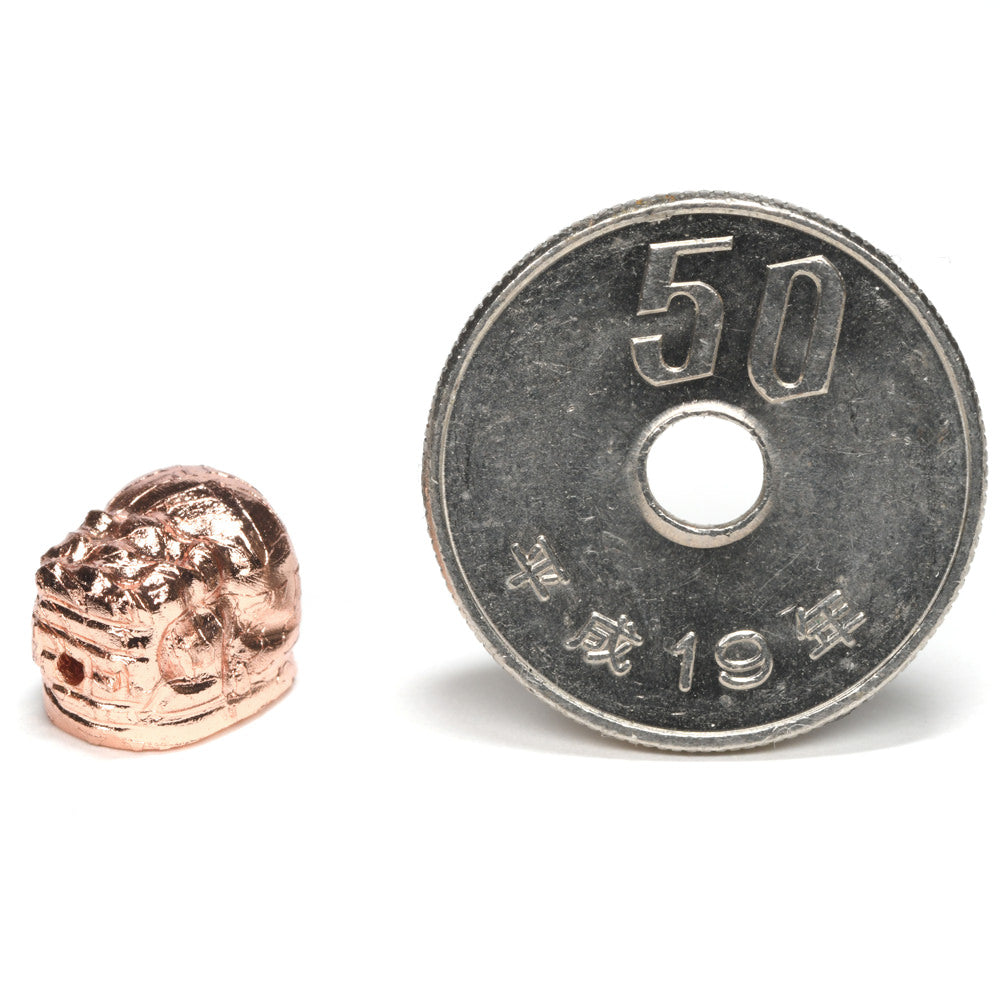 アルタイ隕石 (ピンクゴールド)貔貅ビーズ 10.9x8.2x8.2mm #RH173