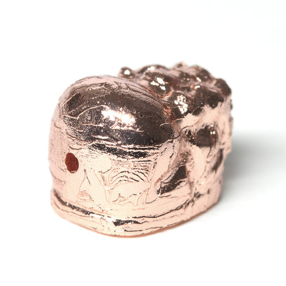 アルタイ隕石 (ピンクゴールド)貔貅ビーズ 10.9x8.2x8.2mm #RH173