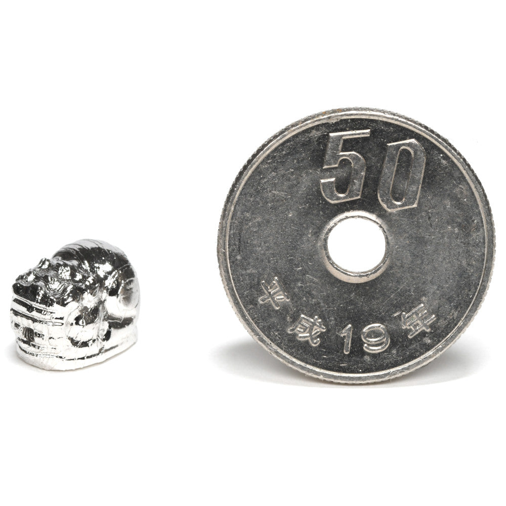 [鑑別付]アルタイ隕石 (シルバー)貔貅ビーズ 11x7.9x7.7mm #RH174