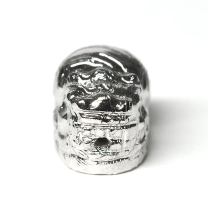 [鑑別付]アルタイ隕石 (シルバー)貔貅ビーズ 11x7.9x7.7mm #RH174