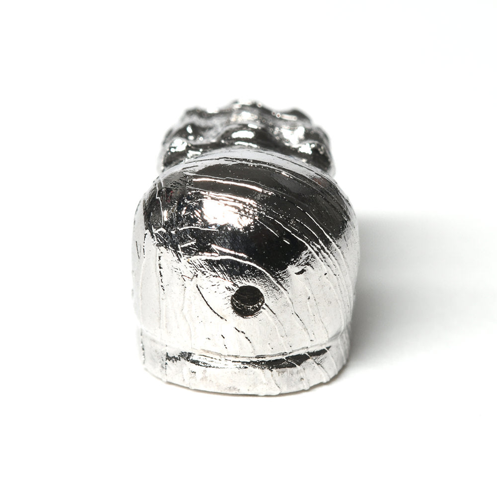 [鑑別付]アルタイ隕石 (シルバー)貔貅ビーズ 11x7.9x7.7mm #RH174